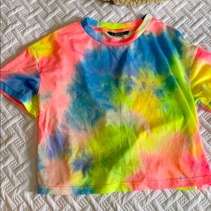 tie dye crop top